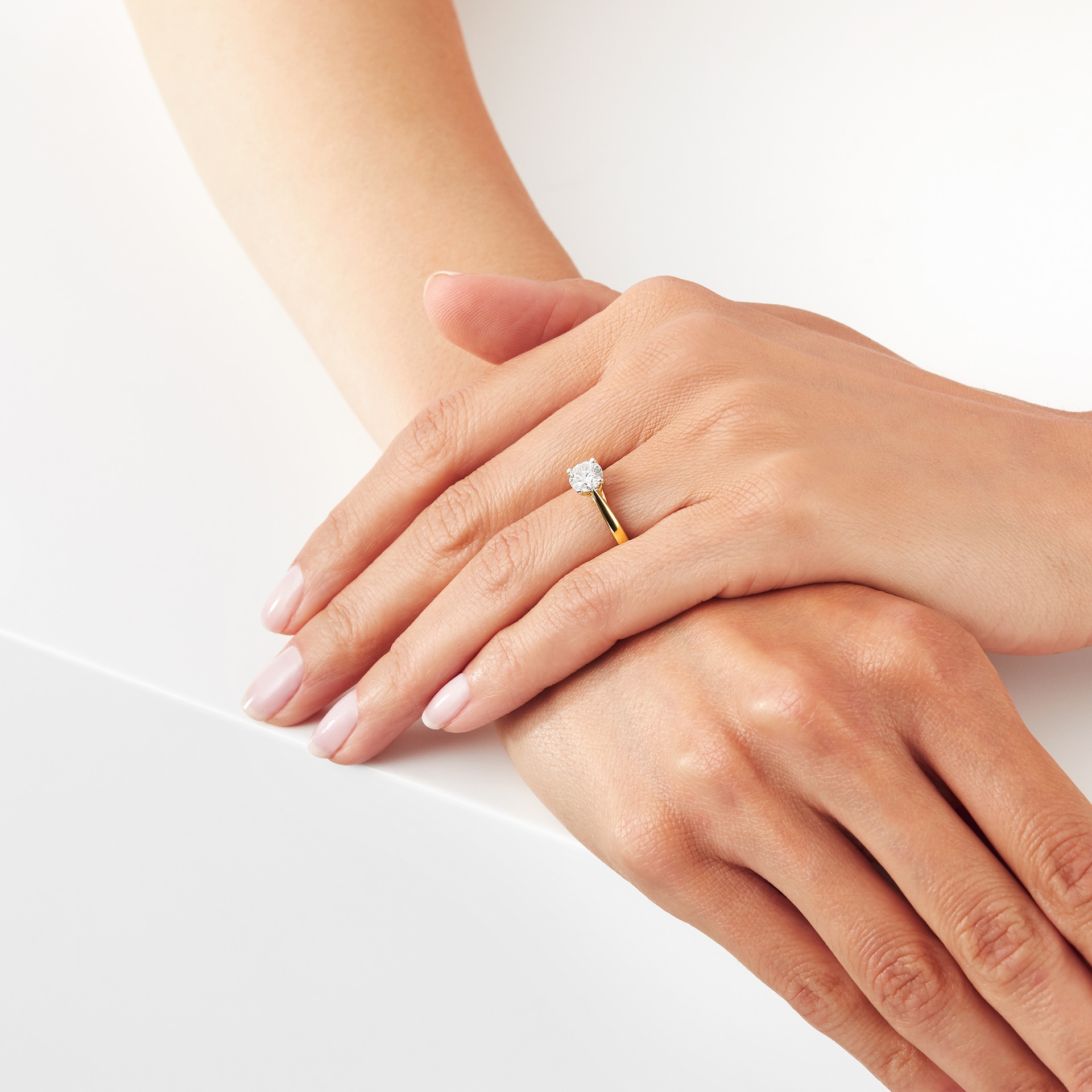 Goldsmiths 18ct Yellow Gold Brilliant Cut 1.00 Carat 88 Facet Diamond Ring