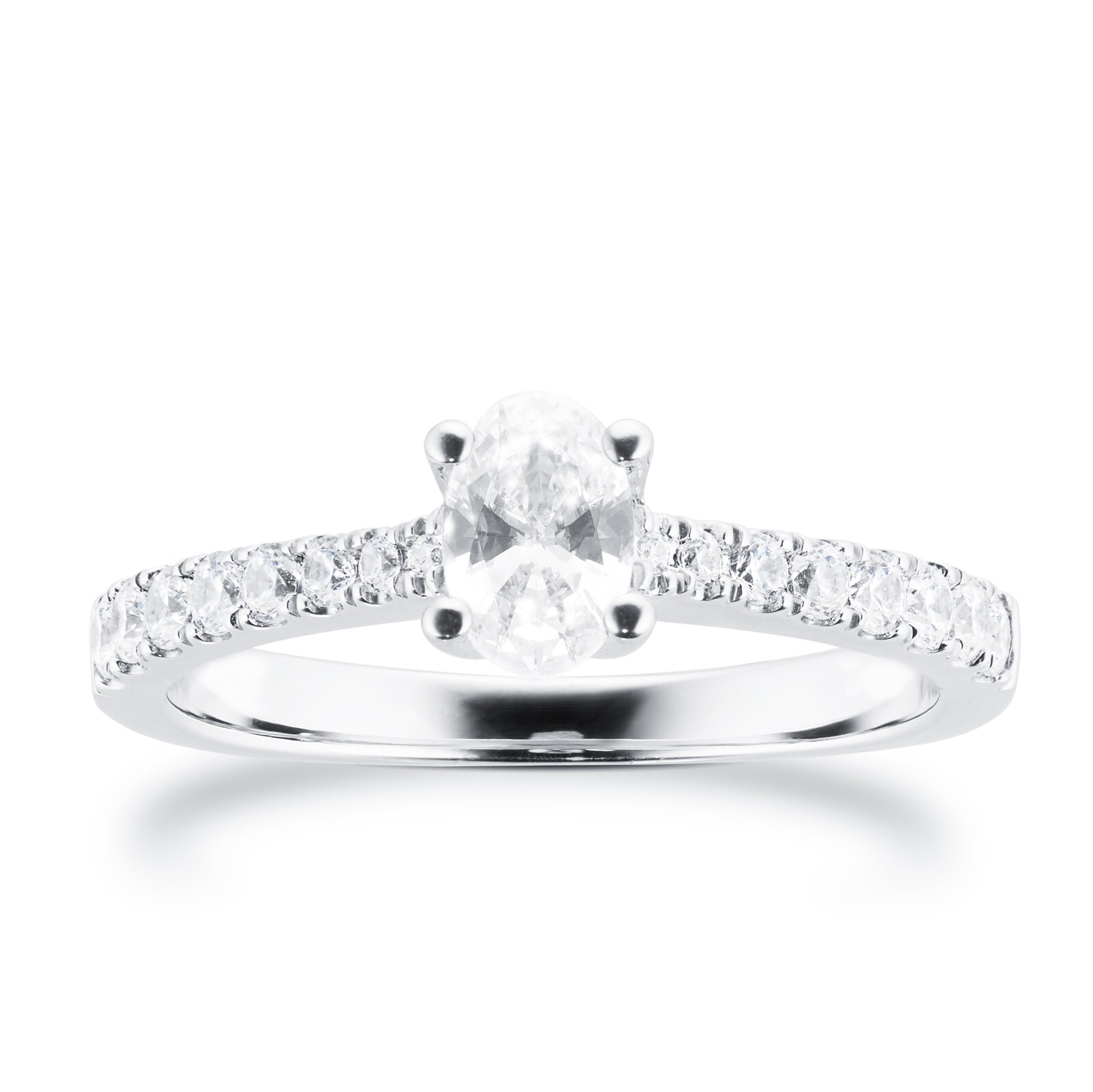 Goldsmiths Platinum 0.70cttw Goldsmiths Brightest Diamond Oval Cut Solitaire Engagement Ring Goldsmiths Platinum 0.70cttw Goldsmiths Brightest Diamond Oval Cut Solitaire Engagement Ring