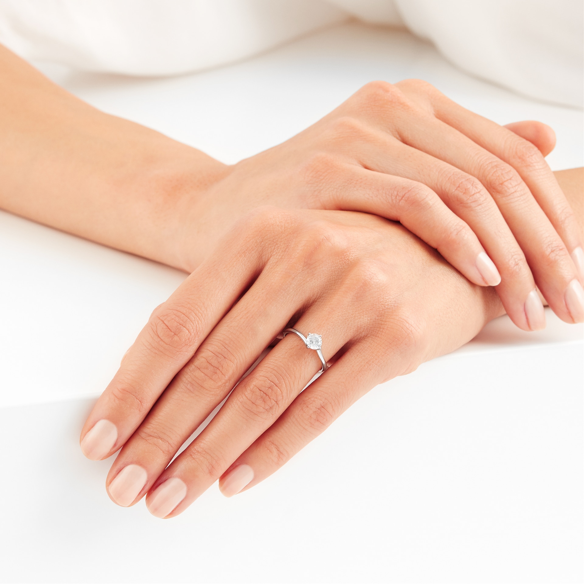 Goldsmiths 18ct White Gold 0.50ct Diamond Solitaire Engagement Ring Goldsmiths 18ct White Gold 0.50ct Diamond Solitaire Engagement Ring