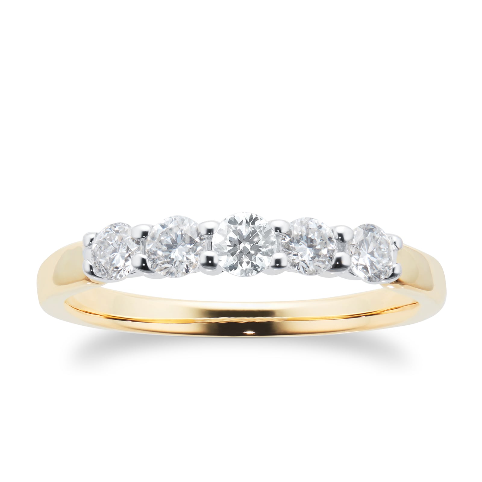 Goldsmiths 18ct Yellow Gold 0.50ct Brilliant Cut Goldsmiths Brightest Diamond Claw Set Ring Goldsmiths 18ct Yellow Gold 0.50ct Brilliant Cut Goldsmiths Brightest Diamond Claw Set Ring