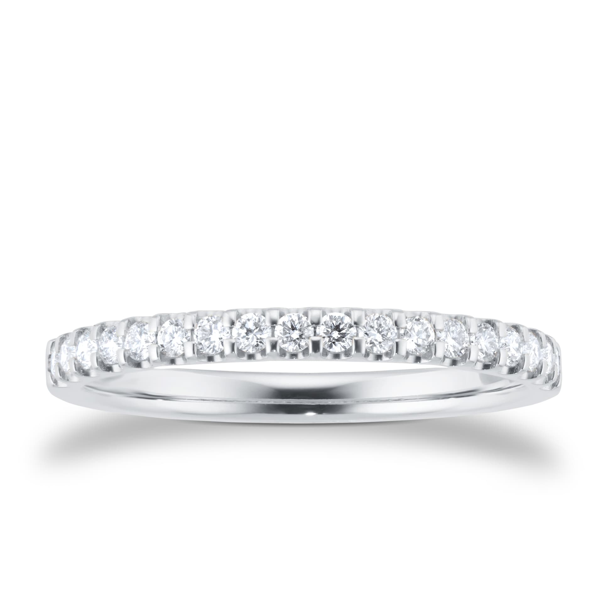 Goldsmiths 9ct White Gold 0.25ct Diamond Stacker Eternity Ring Goldsmiths 9ct White Gold 0.25ct Diamond Stacker Eternity Ring
