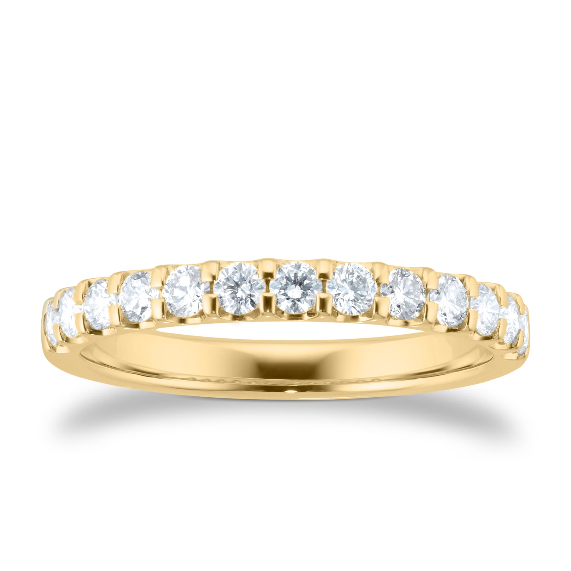 Goldsmiths 18ct Yellow Gold 0.50ct Diamond Claw Set Eternity Ring Goldsmiths 18ct Yellow Gold 0.50ct Diamond Claw Set Eternity Ring