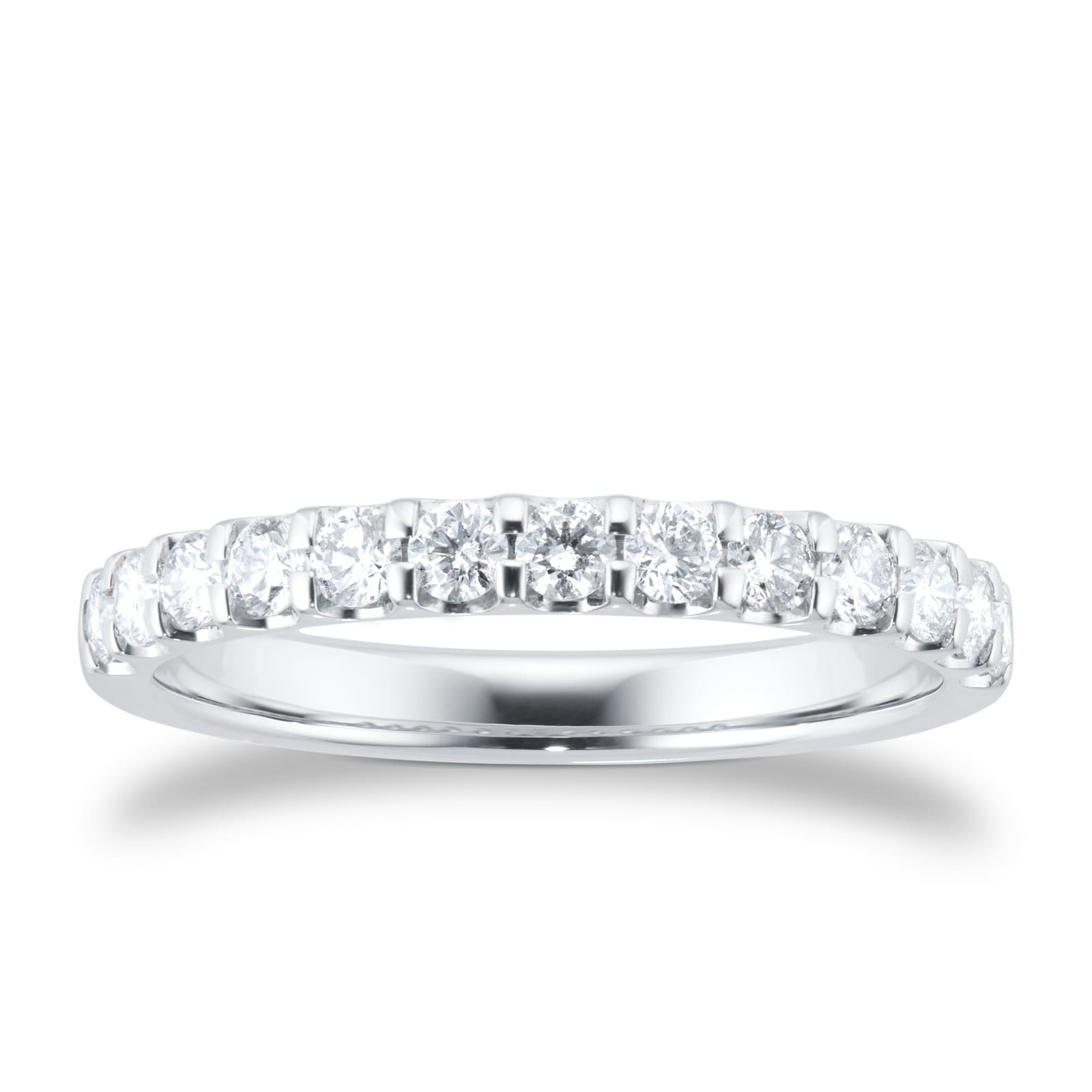 Goldsmiths Platinum 0.50ct Diamond Claw Set Eternity Ring Goldsmiths Platinum 0.50ct Diamond Claw Set Eternity Ring