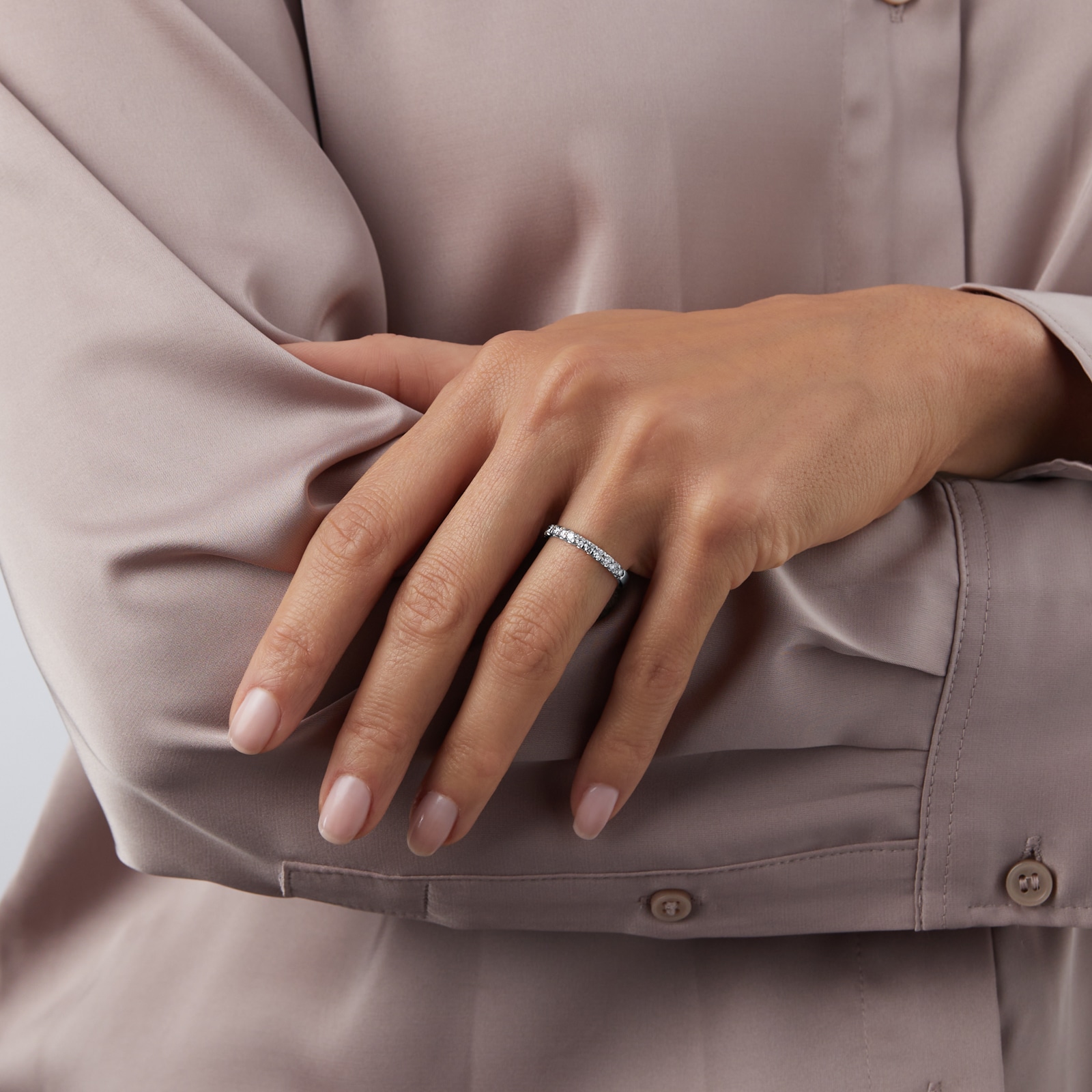 Goldsmiths Platinum 0.50ct Diamond Claw Set Eternity Ring Goldsmiths Platinum 0.50ct Diamond Claw Set Eternity Ring