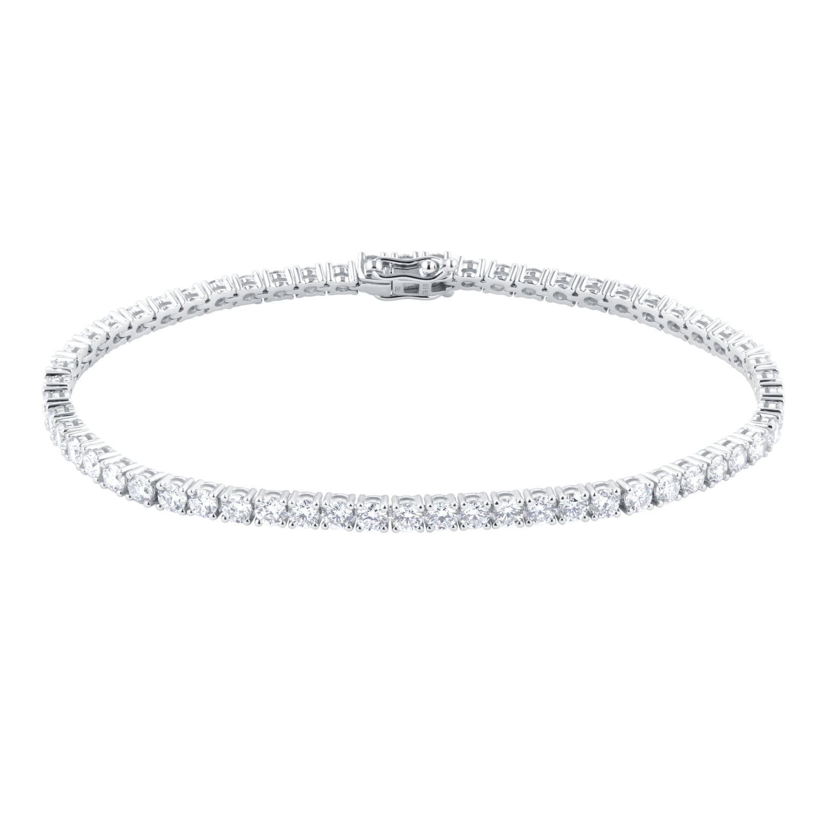 Mappin & Webb 18ct White Gold 5cttw Diamond Line Bracelet Mappin & Webb 18ct White Gold 5cttw Diamond Line Bracelet