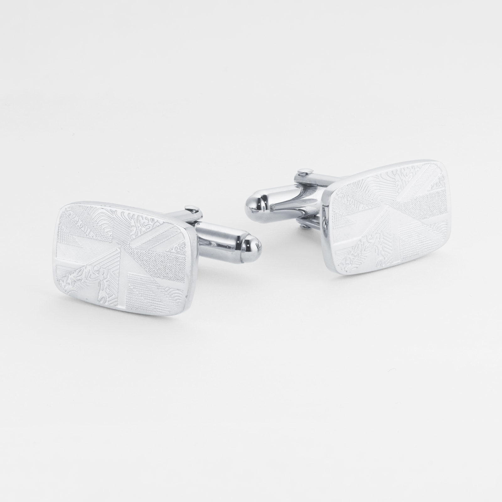 Mappin & Webb Team GB Sterling Silver Cushion Union Flag Cufflinks Mappin & Webb Team GB Sterling Silver Cushion Union Flag Cufflinks