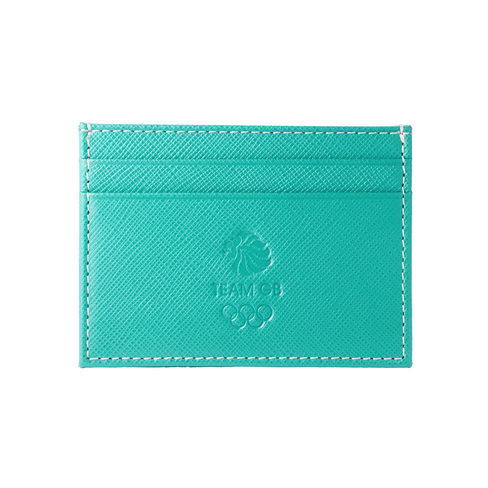 Mappin & Webb Team GB Saffiano Leather 4CC Wallet - Turquoise Mappin & Webb Team GB Saffiano Leather 4CC Wallet - Turquoise