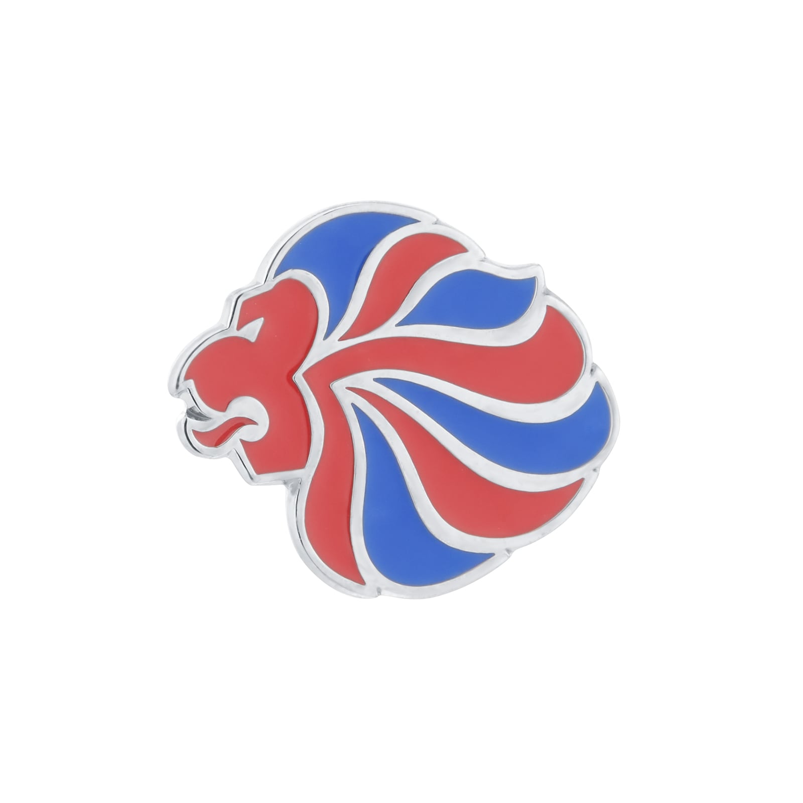 Mappin & Webb Limited Edition Team GB Sterling Silver Pin with Red and Blue Enamel Mappin & Webb Limited Edition Team GB Sterling Silver Pin with Red and Blue Enamel