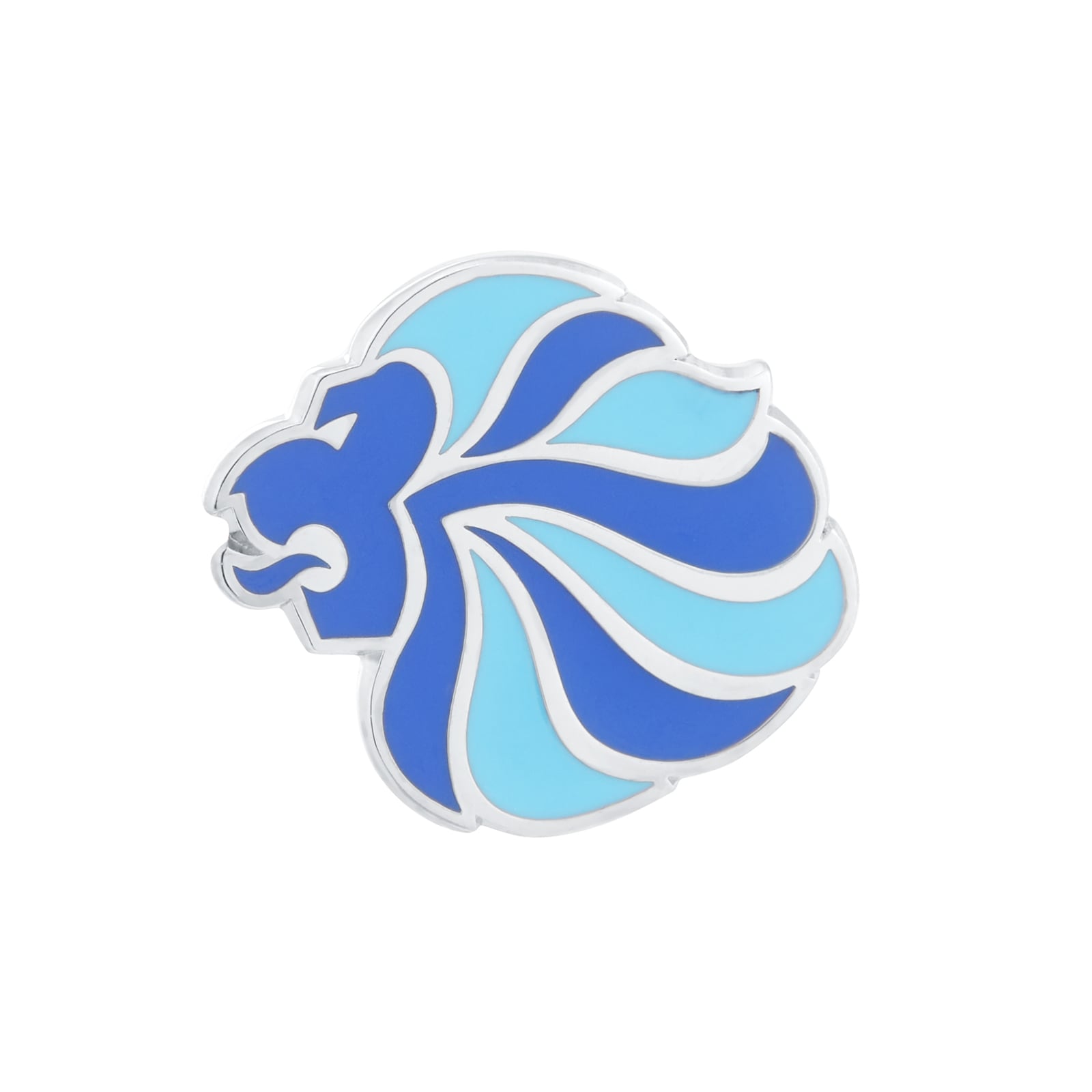 Mappin & Webb Limited Edition Team GB Sterling Silver Pin with Core Blue and Vibrant Blue Enamel Mappin & Webb Limited Edition Team GB Sterling Silver Pin with Core Blue and Vibrant Blue Enamel
