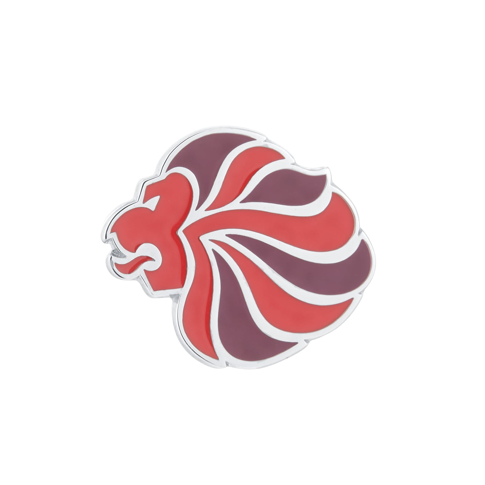 Mappin & Webb Limited Edition Team GB Sterling Silver Pin with Core Red and Dark Red Enamel Mappin & Webb Limited Edition Team GB Sterling Silver Pin with Core Red and Dark Red Enamel