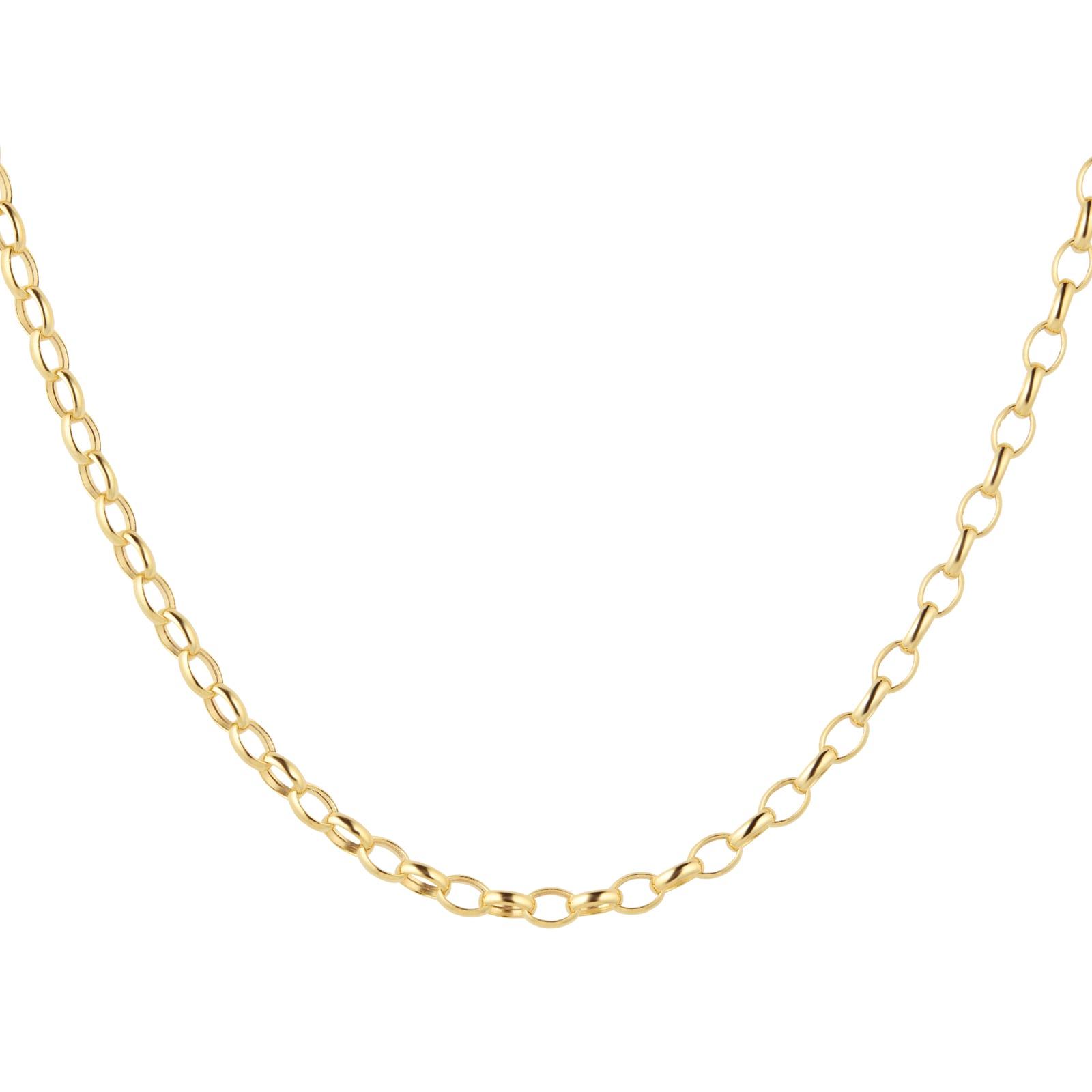 Goldsmiths 9ct Yellow Gold 18 Inch Hollow Belcher Chain Goldsmiths 9ct Yellow Gold 18 Inch Hollow Belcher Chain