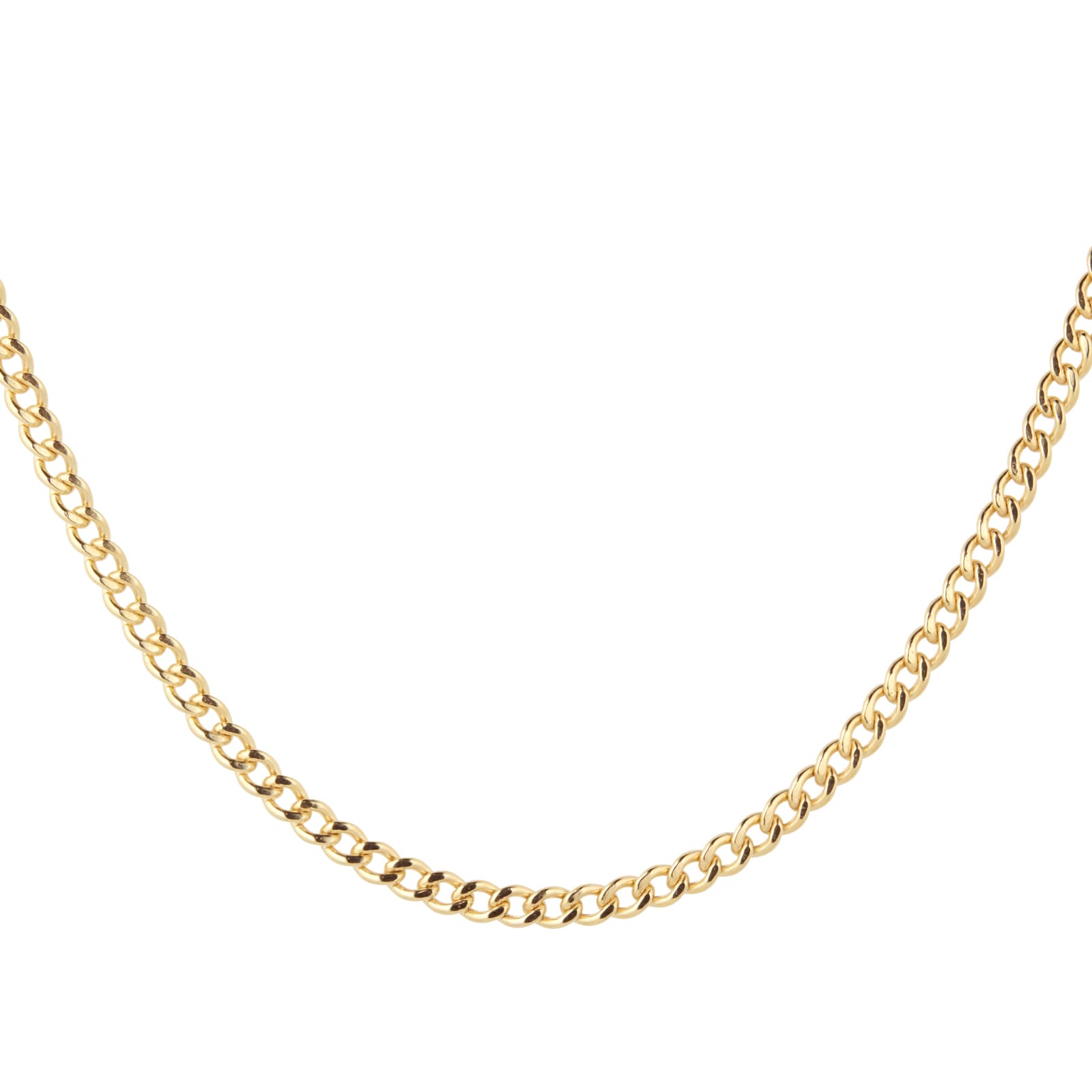 Goldsmiths 9ct Yellow Gold 20 Inch Hollow Curb Chain Goldsmiths 9ct Yellow Gold 20 Inch Hollow Curb Chain