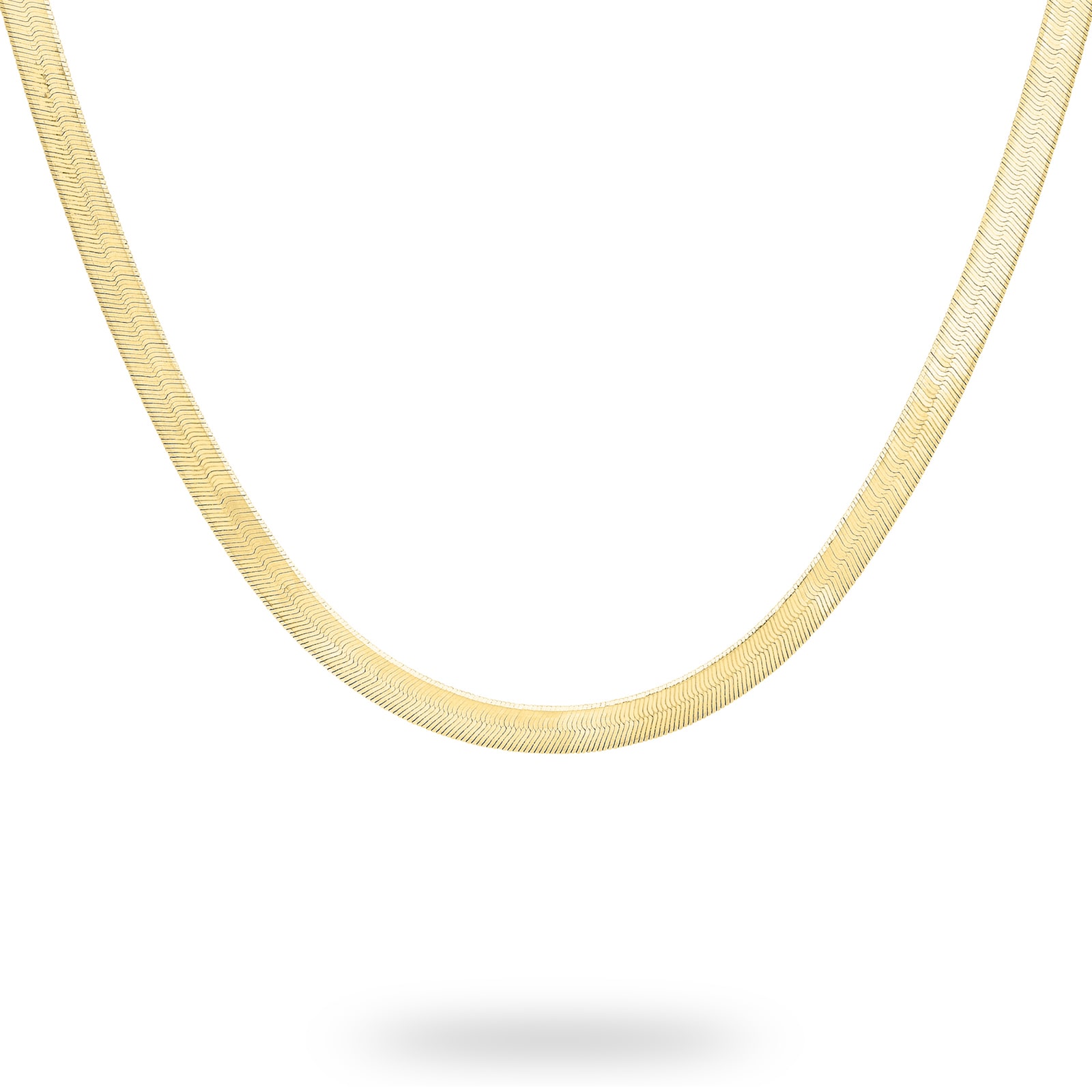 Goldsmiths 9ct Yellow Gold Herringbone Necklace