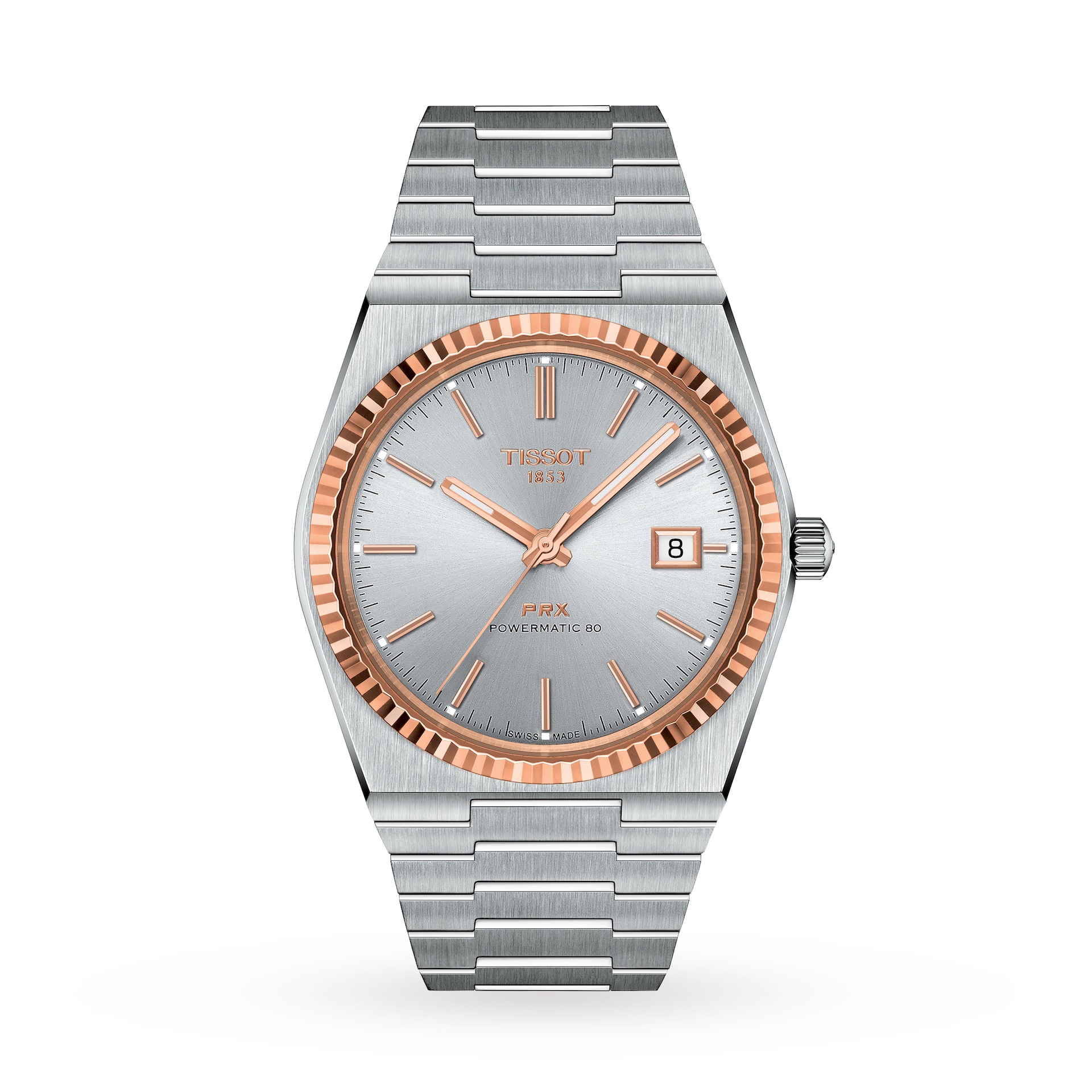 Tissot PRX Powermatic 80 Steel and 18K Gold Bezel 40mm Tissot PRX Powermatic 80 Steel and 18K Gold Bezel 40mm