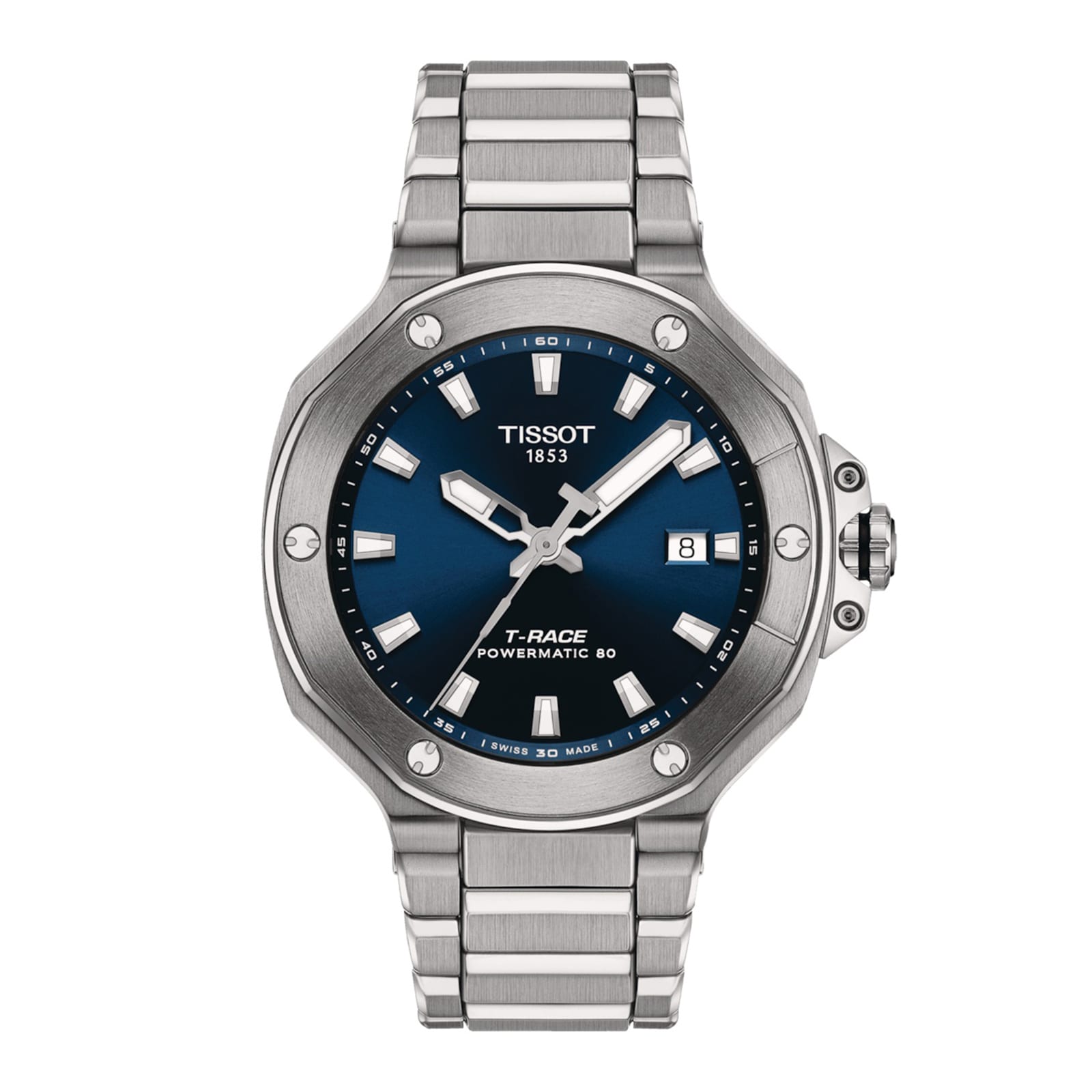 Tissot T-Race Powermatic 80 41mm Mens Watch Blue Tissot T-Race Powermatic 80 41mm Mens Watch Blue