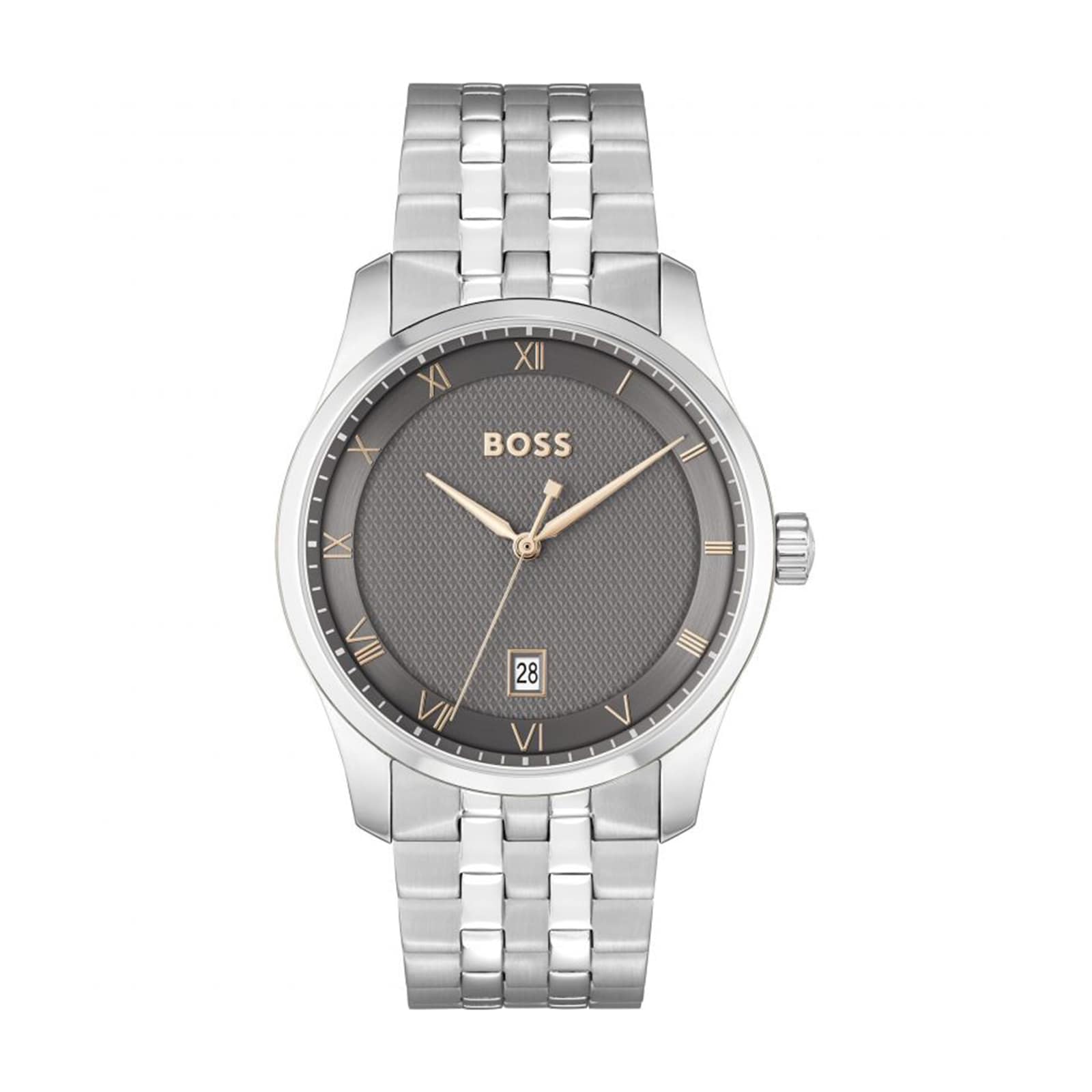 BOSS Principle Mens Watch Grey 41mm BOSS Principle Mens Watch Grey 41mm