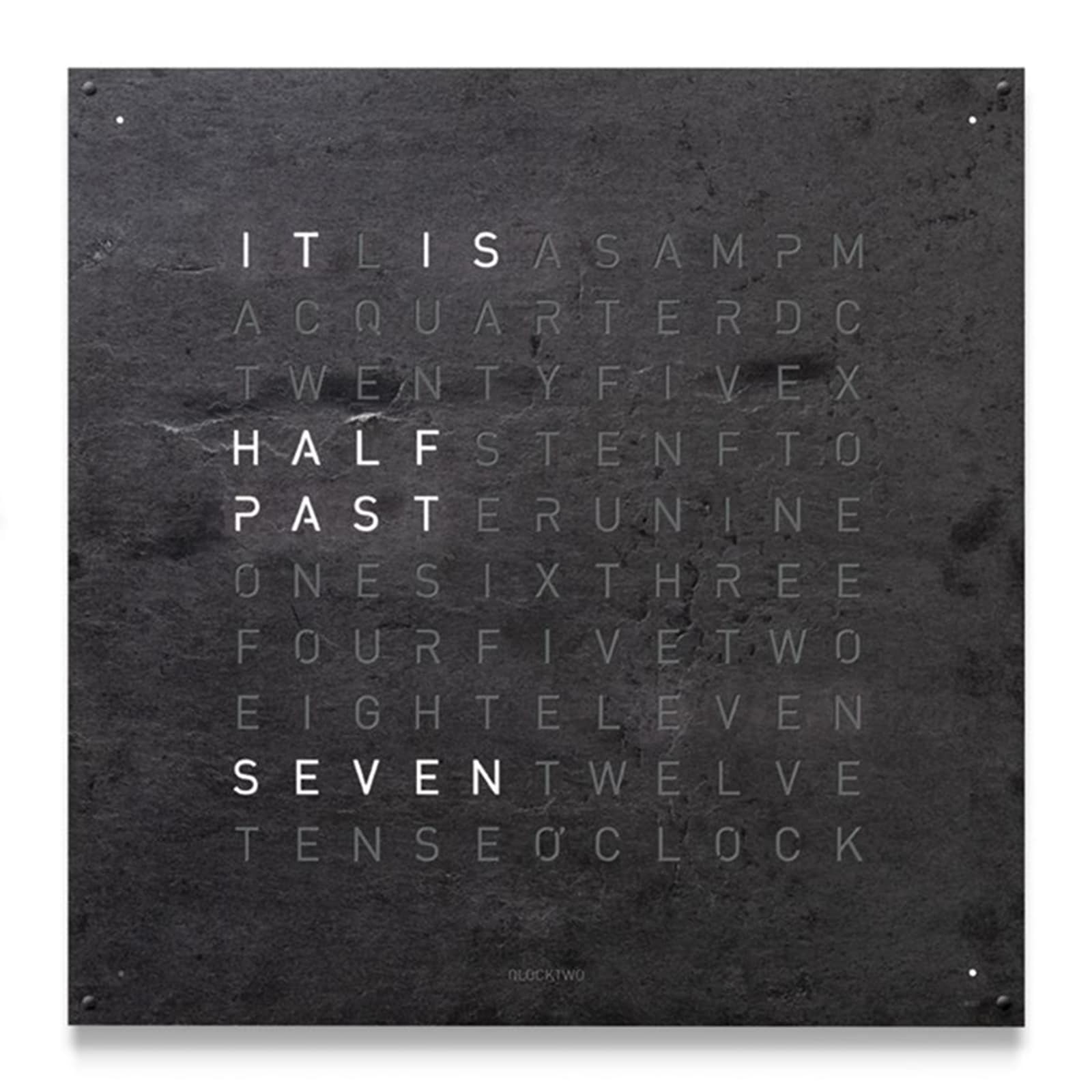 QLOCKTWO LARGE Creator's Edition Metamorphite Wall Clock 90cm