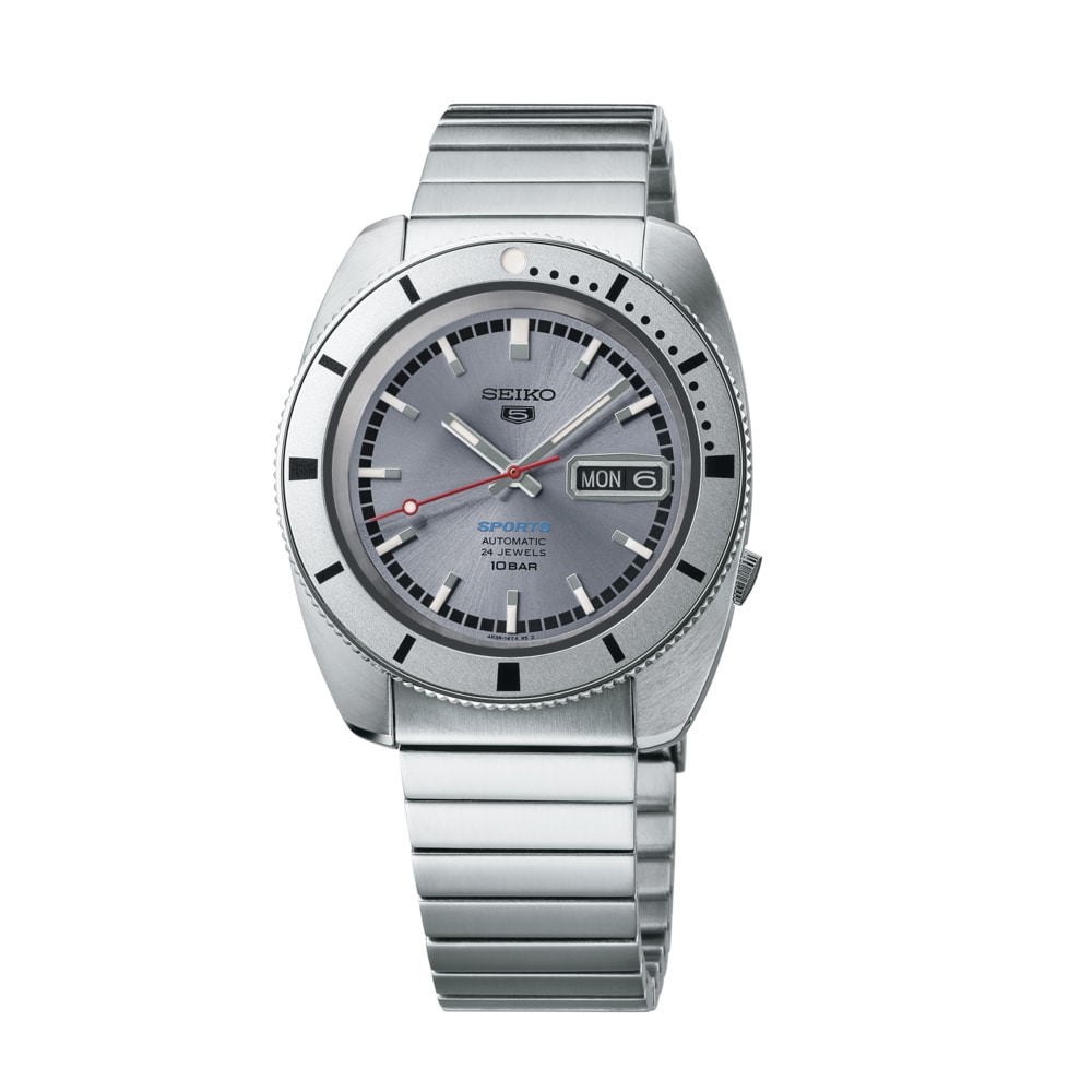 Seiko 5 Sports 5 Sports 'Ash blue' 1968 Recreation Limited Edition 39.5mm Mens Watch Seiko 5 Sports 5 Sports 'Ash blue' 1968 Recreation Limited Edition 39.5mm Mens Watch