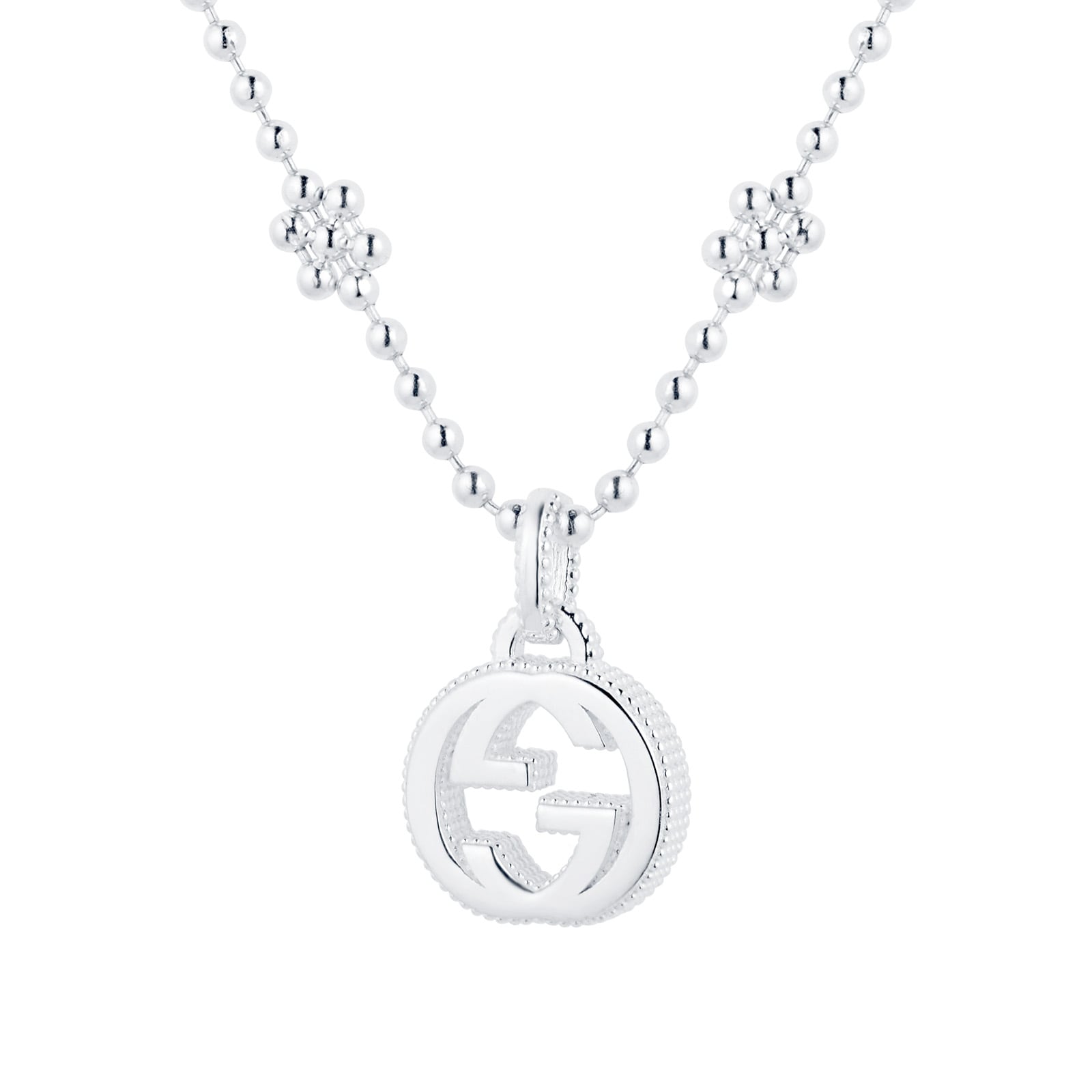 Gucci Gucci Interlocking Sterling Silver Necklace