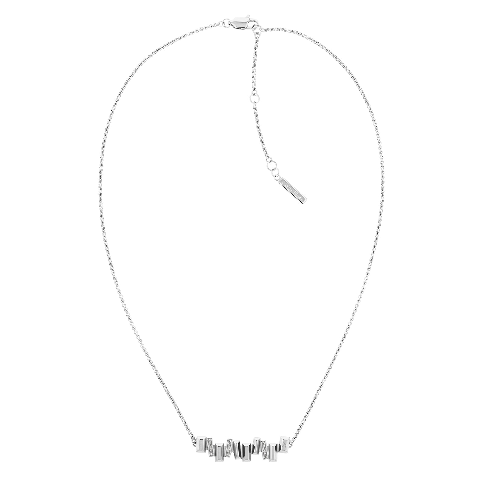 Calvin Klein Ladies Stainless Steel Luster Crystal Necklace Calvin Klein Ladies Stainless Steel Luster Crystal Necklace