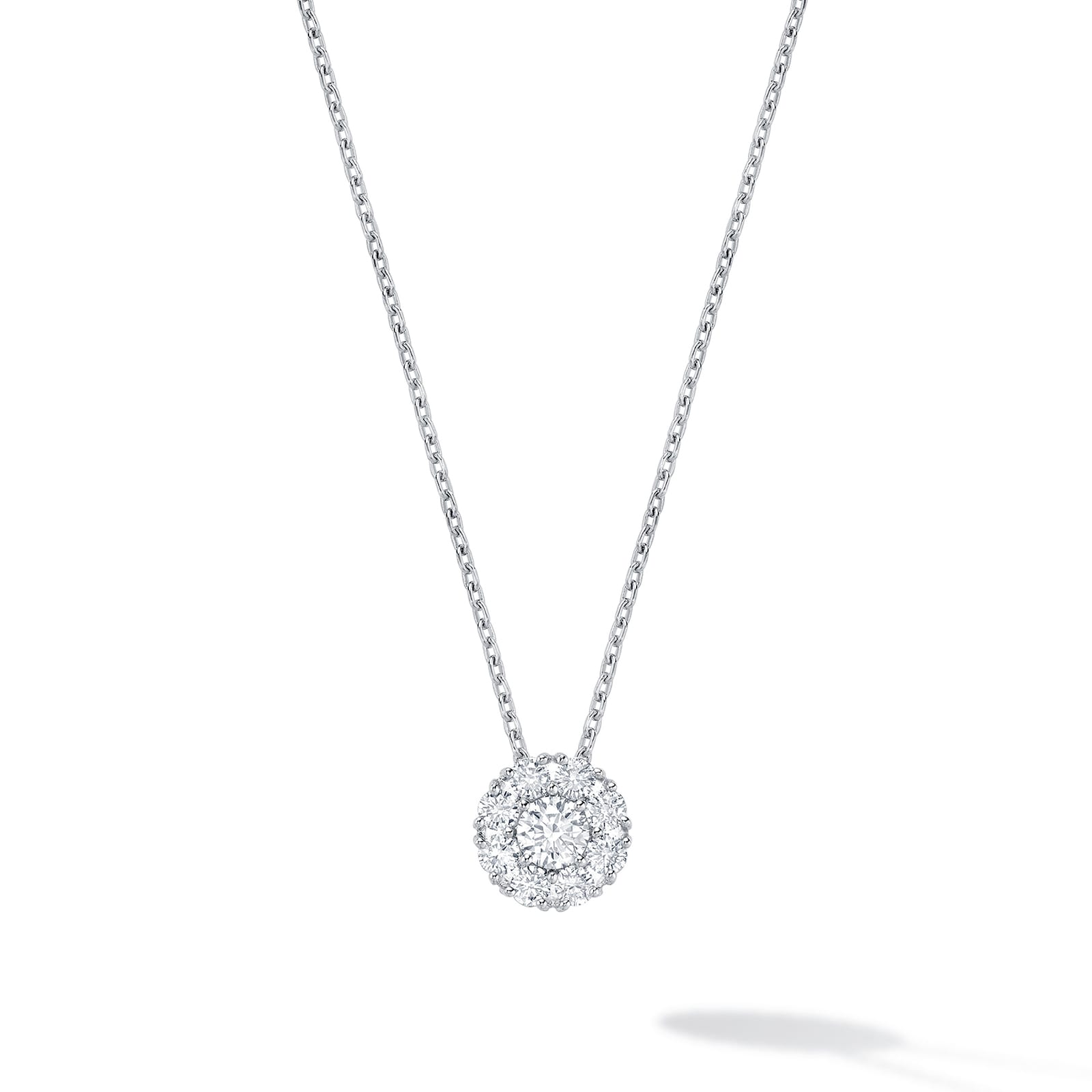 Bijoux Birks Snowflake 0.46cttw Diamond Cluster Necklace Bijoux Birks Snowflake 0.46cttw Diamond Cluster Necklace