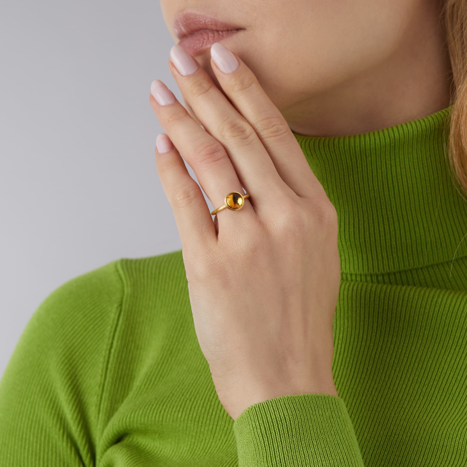 Marco Bicego 18ct Yellow Gold Jaipur Colour Collection Citrine Stacking Ring Marco Bicego 18ct Yellow Gold Jaipur Colour Collection Citrine Stacking Ring