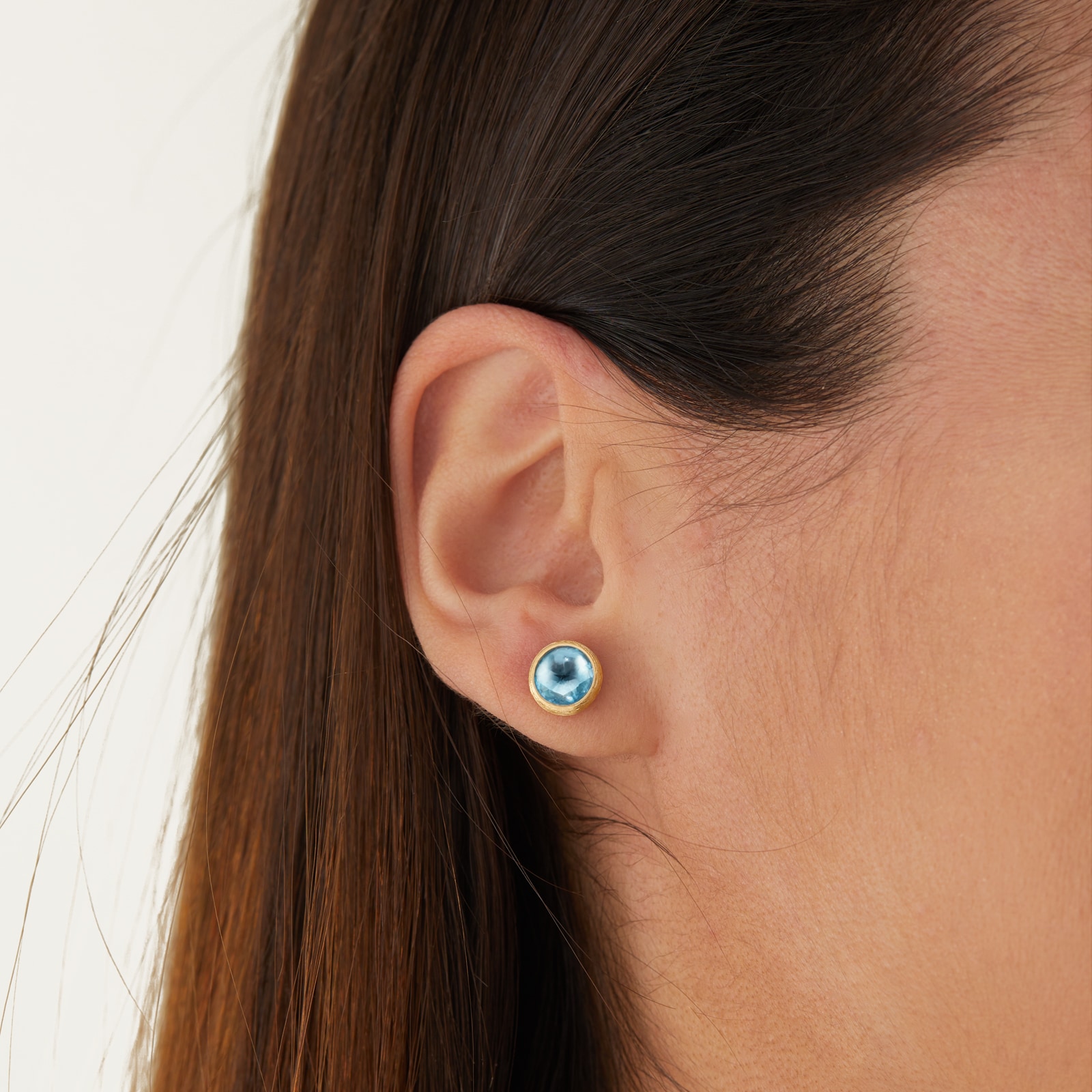 Marco Bicego 18ct Yellow Gold Jaipur Colour Collection Topaz Stud Earrings Marco Bicego 18ct Yellow Gold Jaipur Colour Collection Topaz Stud Earrings