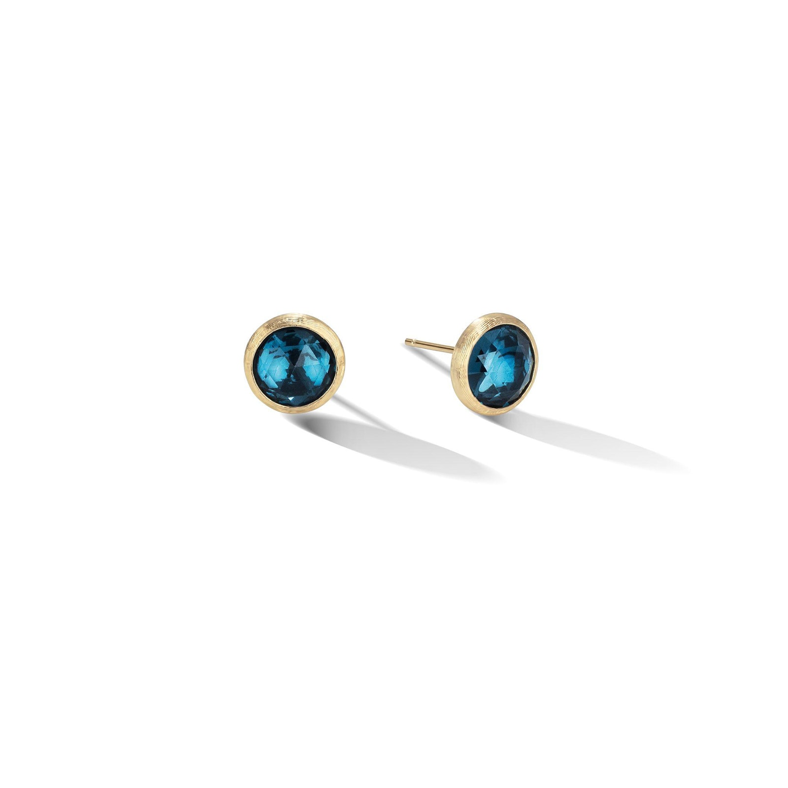 Marco Bicego 18ct Yellow Gold Jaipur Colour Collection London Blue Topaz Stud Earrings Marco Bicego 18ct Yellow Gold Jaipur Colour Collection London Blue Topaz Stud Earrings