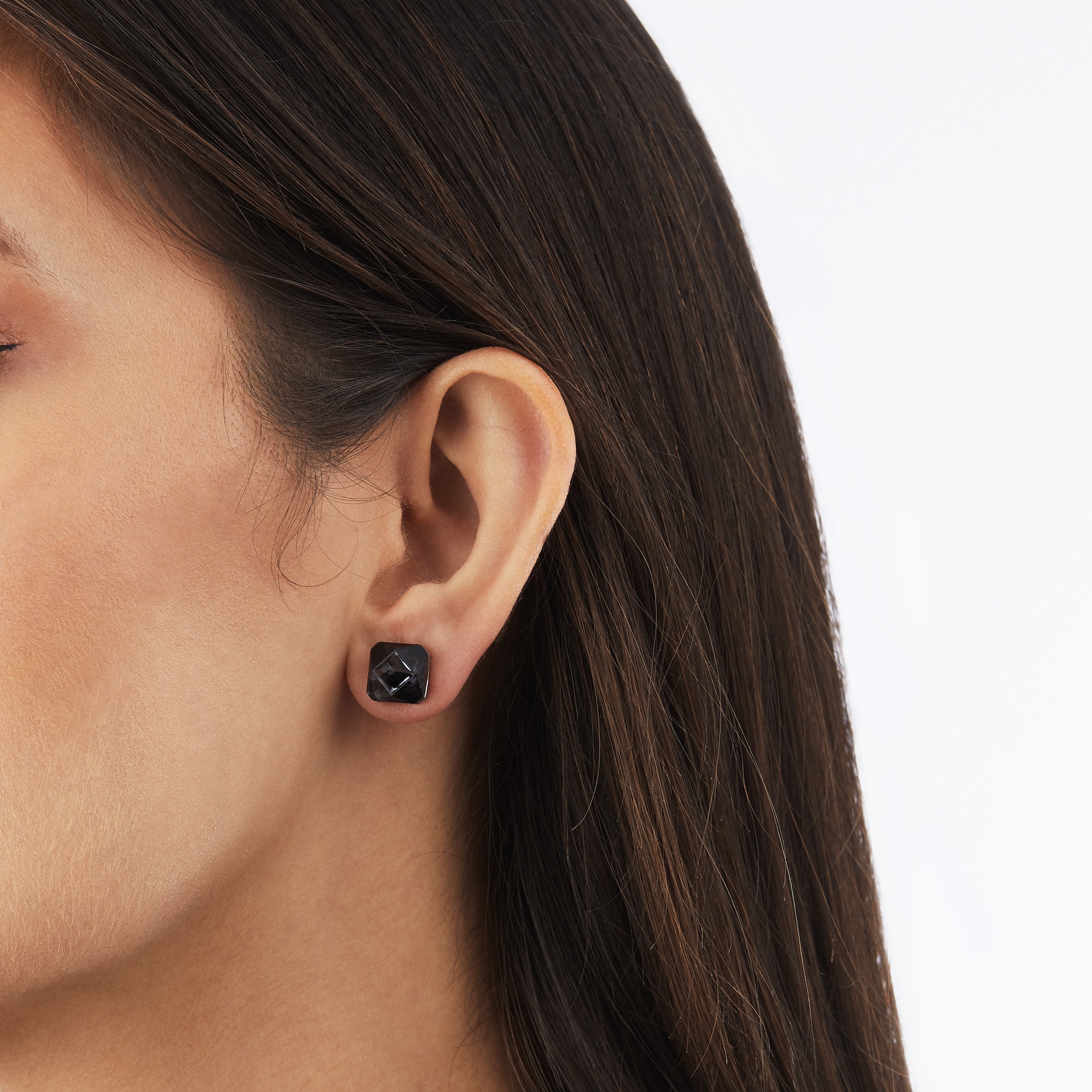 Swarovski Yellow Gold Coloured Chroma Stud Earrings