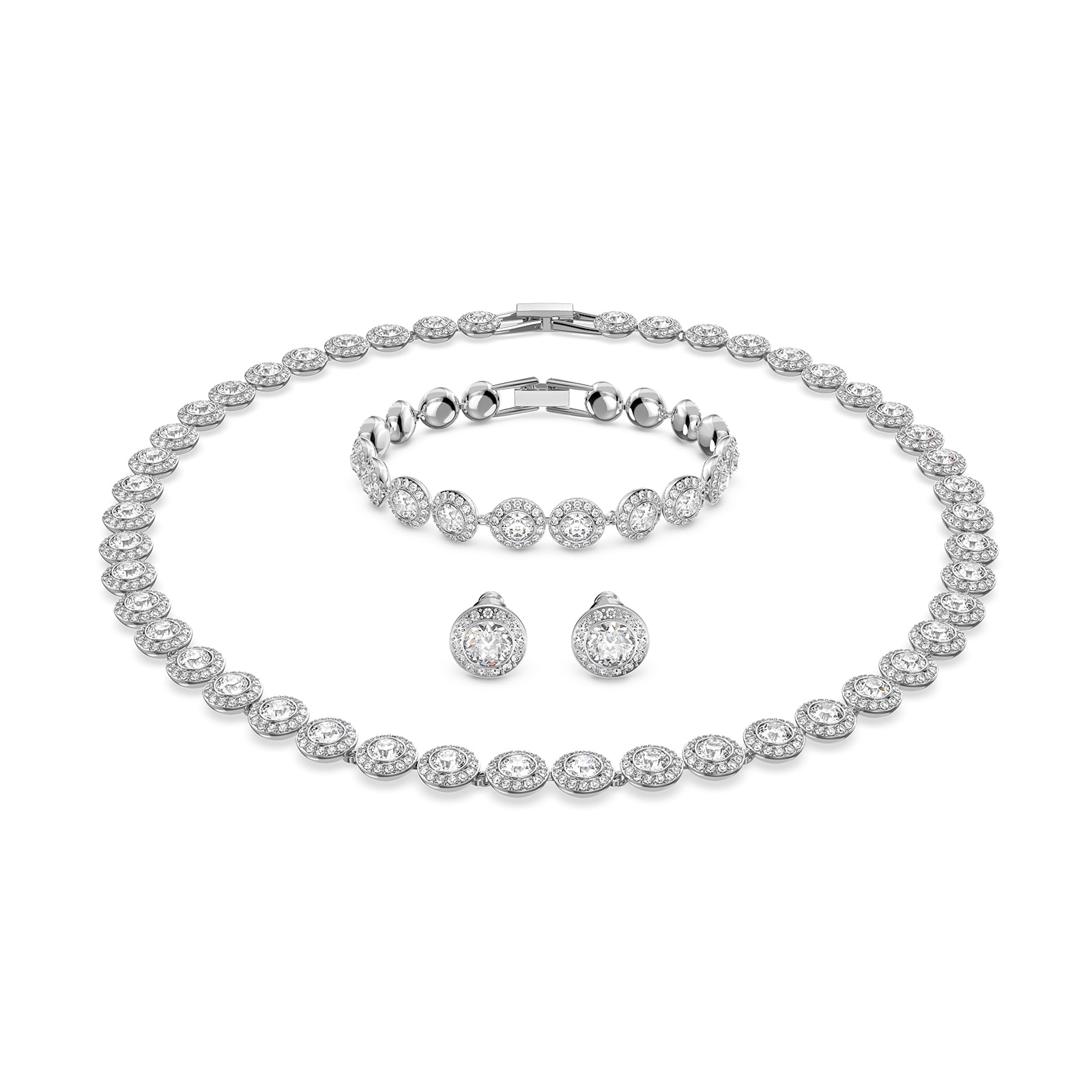 SWAROVSKI Rhodium Plated Angelic Crystal Box Set